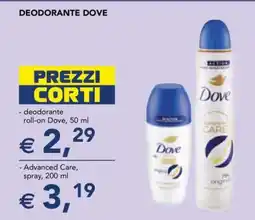 Esselunga Dove Deodorante Roll-On offerta