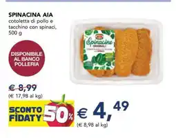 Esselunga SPINACINA AIA offerta