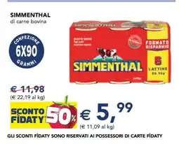 Esselunga SIMMENTHAL di carne bovina offerta