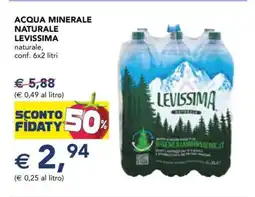 Esselunga Acqua Minerale Naturale Levissima offerta