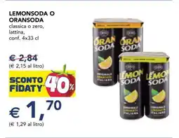 Esselunga LEMONSODA O ORANSODA offerta
