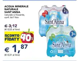 Esselunga Acqua Minerale Naturale Sant'Anna offerta