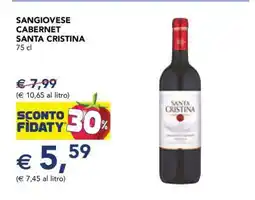 Esselunga SANGIOVESE CABERNET SANTA CRISTINA offerta