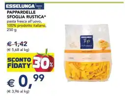 Esselunga PAPPARDELLE SFOGLIA RUSTICA offerta