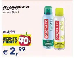 Esselunga Deodorante spray Borotalco offerta