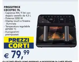Esselunga FRIGGITRICE CECOTEC 9L offerta