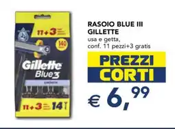 Esselunga RASOIO BLUE III GILLETTE offerta
