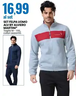 Eurospin Set felpa uomo alv by alviero martini offerta