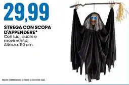 Eurospin Strega con scopa d'appendere offerta
