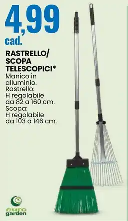 Eurospin Rastrello/ scopa telescopici offerta