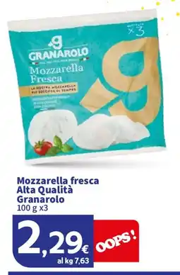 Sigma Mozzarella fresca Alta Qualità Granarolo offerta