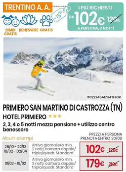 Eurospin Hotel primiero offerta