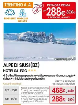 Eurospin Hotel salegg offerta