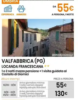 Eurospin Locanda francescana offerta