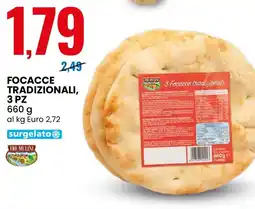 Eurospin Tre mulini focacce tradizionali, 3 pz offerta