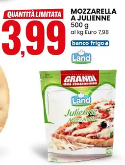 Eurospin Land mozzarella a julienne offerta