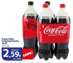 Sigma Coca Cola original taste, zero offerta