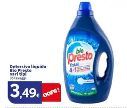 Sigma Detersivo liquido Bio Presto vari tipi offerta