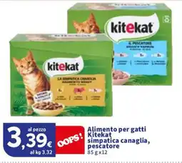 Sigma Alimento per gatti Kitekat simpatica canaglia, pescatore offerta