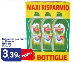 Sigma Detersivo per piatti al limone Nelsen offerta