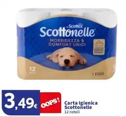 Sigma Carta Igienica Scottonelle 12 rotoli offerta