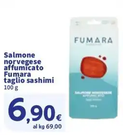 Sigma Salmone norvegese affumicato Fumara taglio sashimi offerta