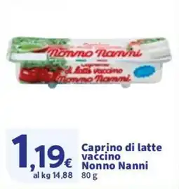 Sigma Caprino di latte vaccino Nonno Nanni offerta