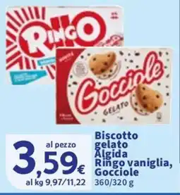 Sigma Biscotto gelato Algida Ringo vaniglia, Gocciole offerta