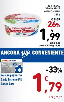 Spazio Conad Il fresco spalmabile NONNO NANNI offerta