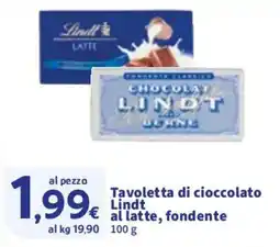 Sigma Tavoletta di cioccolato Lindt al latte, fondente offerta