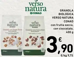 Spazio Conad Granola biologica VERSO NATURA CONAD offerta
