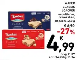 Spazio Conad Wafer classic LOACKER offerta