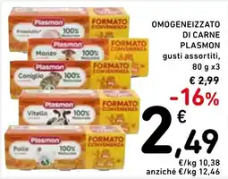 Spazio Conad Omogeneizzato di carne PLASMON offerta
