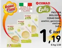 Spazio Conad Pastina biologica CONAD BABY offerta