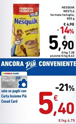 Spazio Conad Nesquik NESTLè offerta