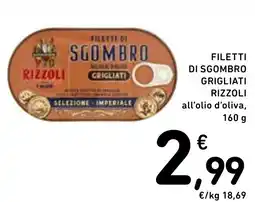 Spazio Conad Filetti di sgombro grigliati RIZZOLI offerta