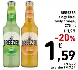 Spazio Conad BREEZER zingy lime, zesty orange offerta