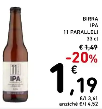 Spazio Conad Birra ipa 11 PARALLELI offerta