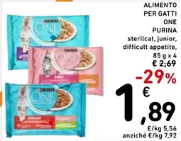 Spazio Conad Alimento per gatti PURINA offerta