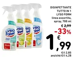 Spazio Conad Disinfettante tutto in 1 LYSO FORM offerta