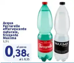 Sigma Acqua Ferrarelle effervescente naturale, frizzante Maxima offerta