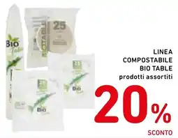 Spazio Conad Linea compostabile BIO TABLE offerta