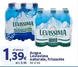 Sigma Acqua Levissima naturale, frizzante offerta