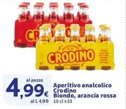 Sigma Aperitivo analcolico Crodino Biondo, arancia rossa offerta