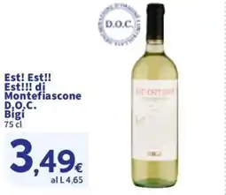 Sigma Est! Est!! Est!!! di Montefiascone D.O.C. Bigi offerta