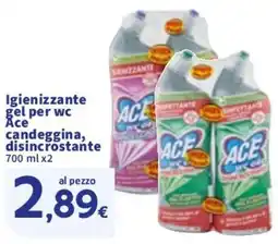 Sigma Igienizzante gel per wc Ace candeggina, disincrostante offerta