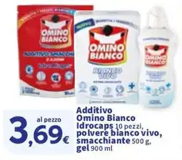 Sigma Additivo Omino Bianco Idrocaps, polvere bianco vivo, smacchiante, gel offerta