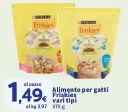 Sigma Alimento per gatti Friskies vari tipi offerta