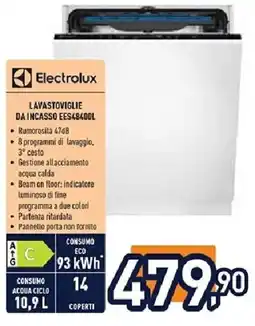 Unieuro Electrolux LAVASTOVIGLIE DA INCASSO EES48400L offerta