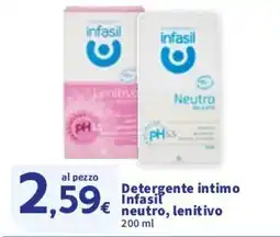Sigma Detergente intimo Infasil neutro, lenitivo offerta